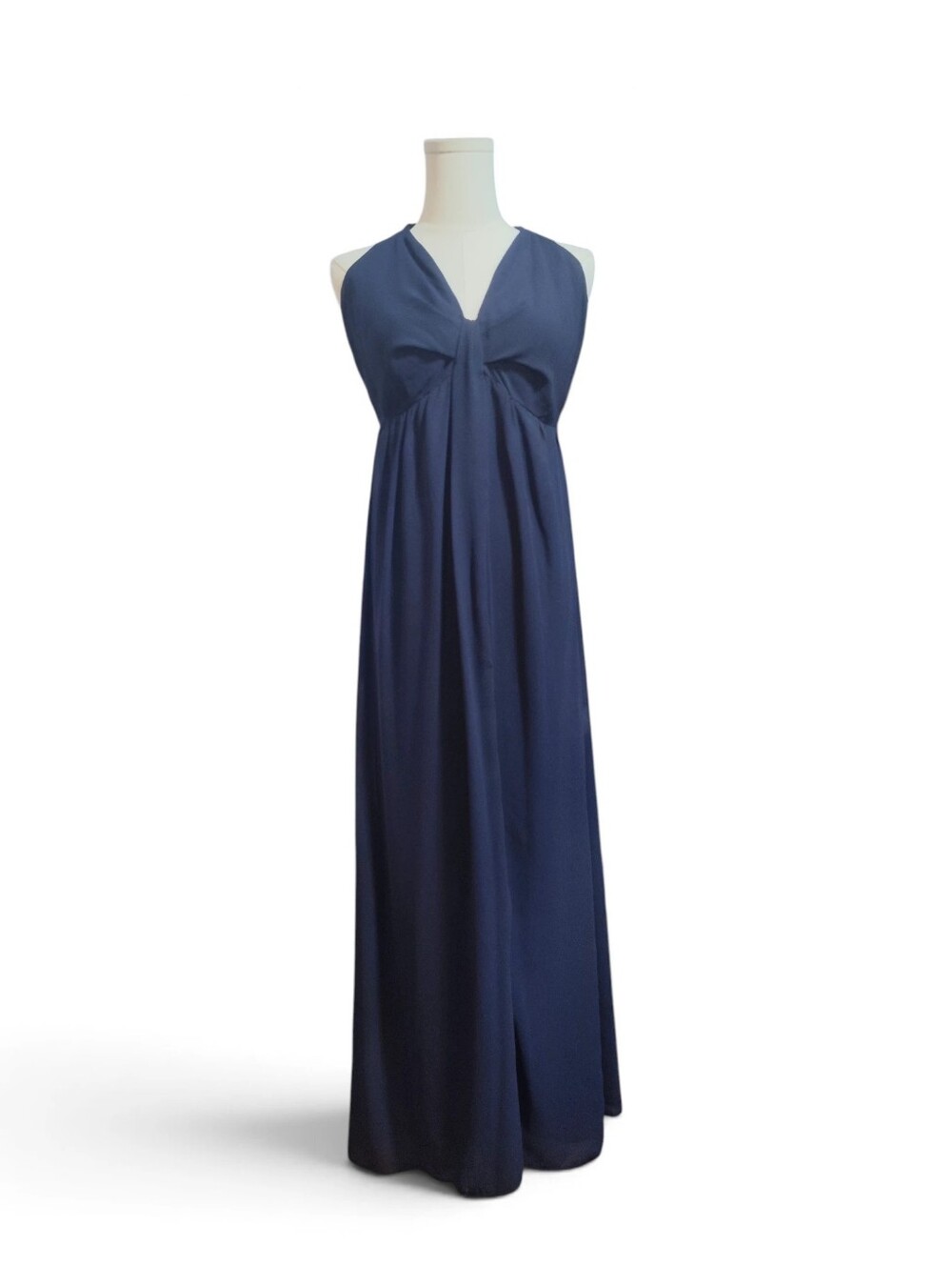 🆕️ Sweet Pot Sleeveless Navy Blue Maxi Dress Womens Size 12 - Twist Front - Picture 2 of 11